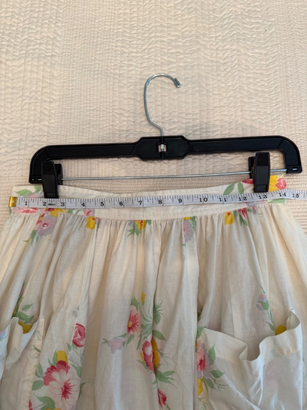 Vintage Ralph Lauren Floral Border Print Cotton Prairie Midi Maxi Skirt - Picture 4 of 6